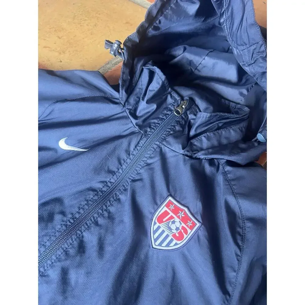 Nike Storm-Fit Jacket with US Soccer Crest Navy Men's S in Excellent Condition